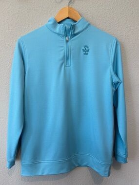 LIKE NEW! Peter Millar Boys Long-Sleeve Quarter Zip - Size L (11-12)